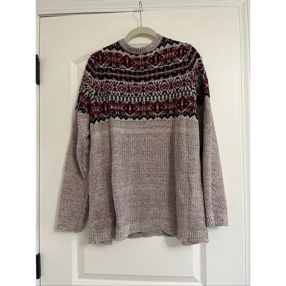 J Jill Fair Isle Sweater and hat - L - Picture 2 of 11